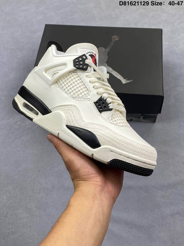 Nike Air Jordan 4 Retro, Michael Jordan AJ4 Mid-Top Retro Casual Sports Culture