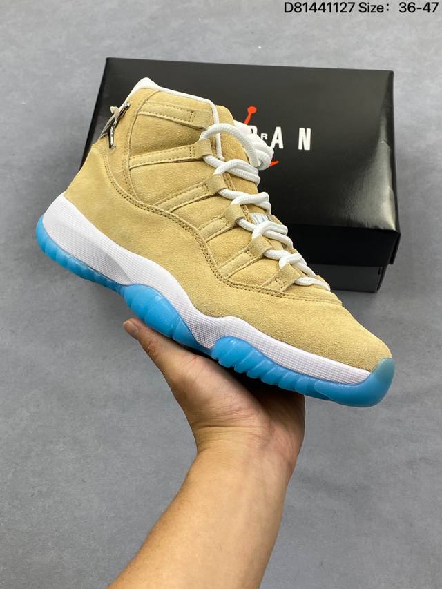 Nike Air Jordan 11 Retro Concord AJ11 Michael Jordan High-Top Sports Culture Bas