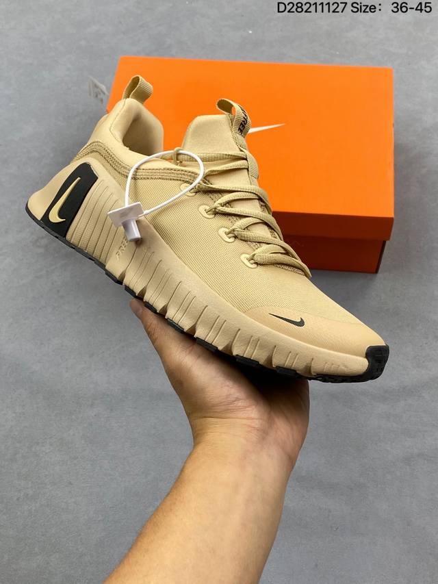 Authentic Nike Free Metcon 6 Mesh Round Toe Lace-up Shock-absorbing Anti-slip L