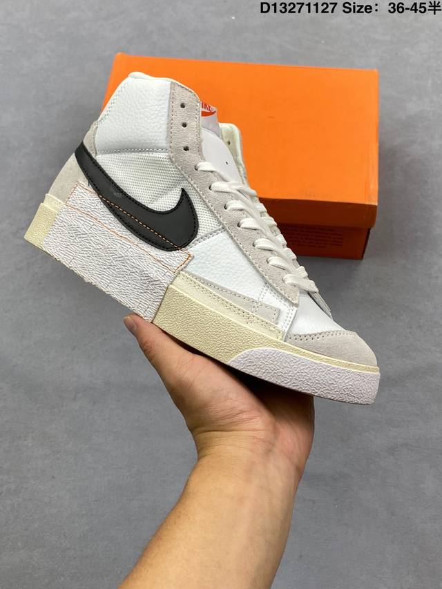 Nike Blazer Mid Pro Club Classic Versatile Mid-Top Blazer Casual Sports Sneakers