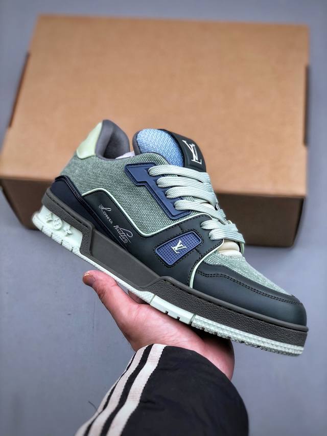 Ys Pure Original Top-Grade Dongguan-Made Louis Vuitton Lv Trainer, Cow Leather.