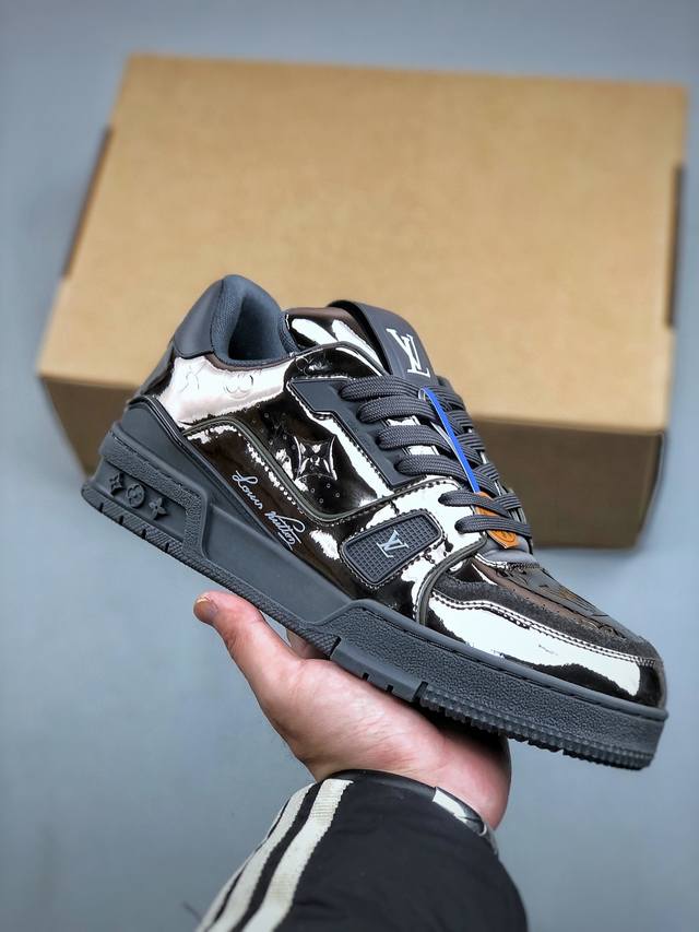 Ys Pure Original Top-Grade Dongguan-Made Louis Vuitton Lv Trainer, Cow Leather.