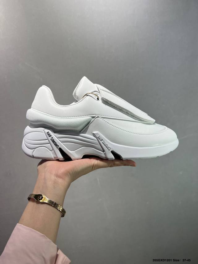 Factory Grade Raf Simons Cylon-21 Trendy Sporty Fabric and Leather Round Toe La