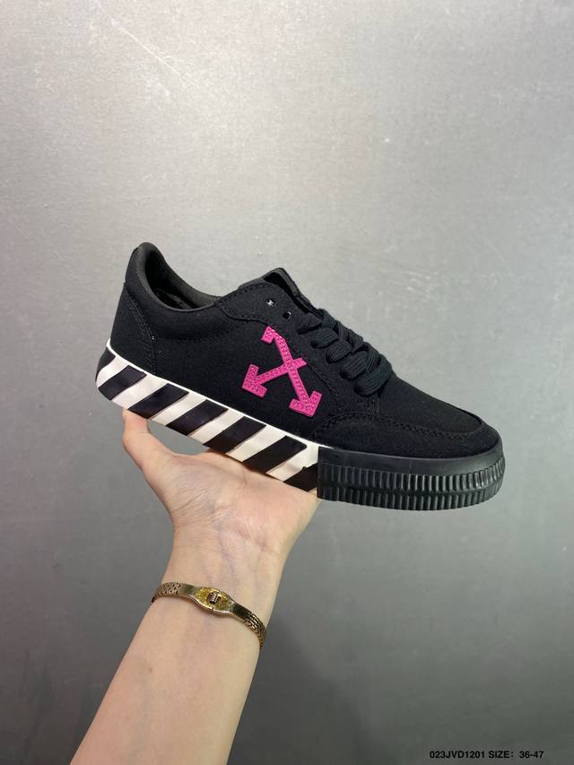 Off-White New Round Toe Lace-up Low-top Sports Sneakers Running Shoes Multi-colo