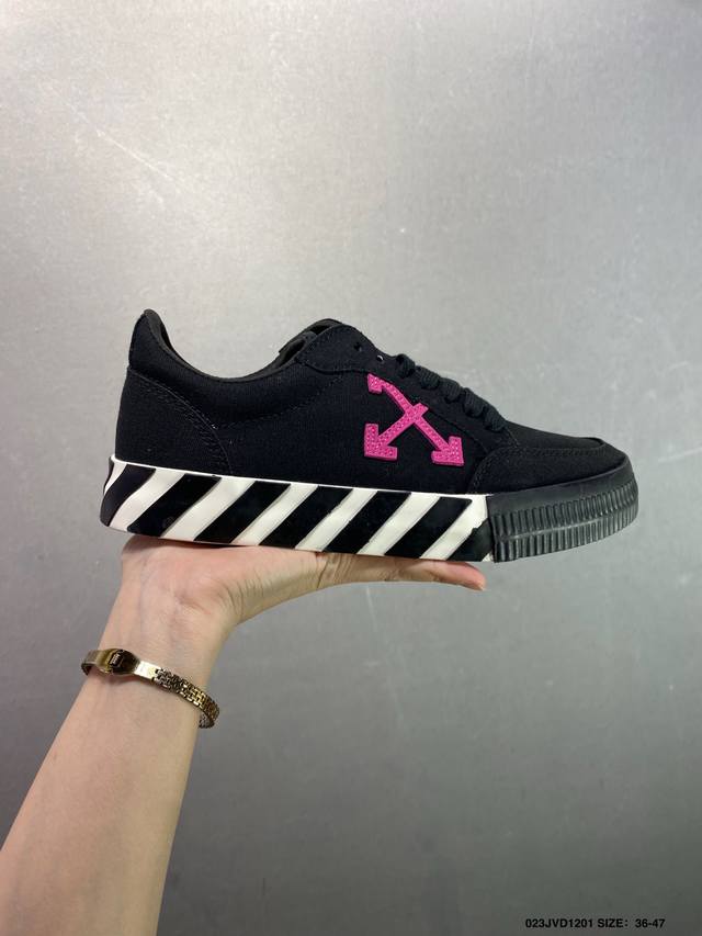 Off-White New Round Toe Lace-up Low-top Sports Sneakers Running Shoes Multi-colo