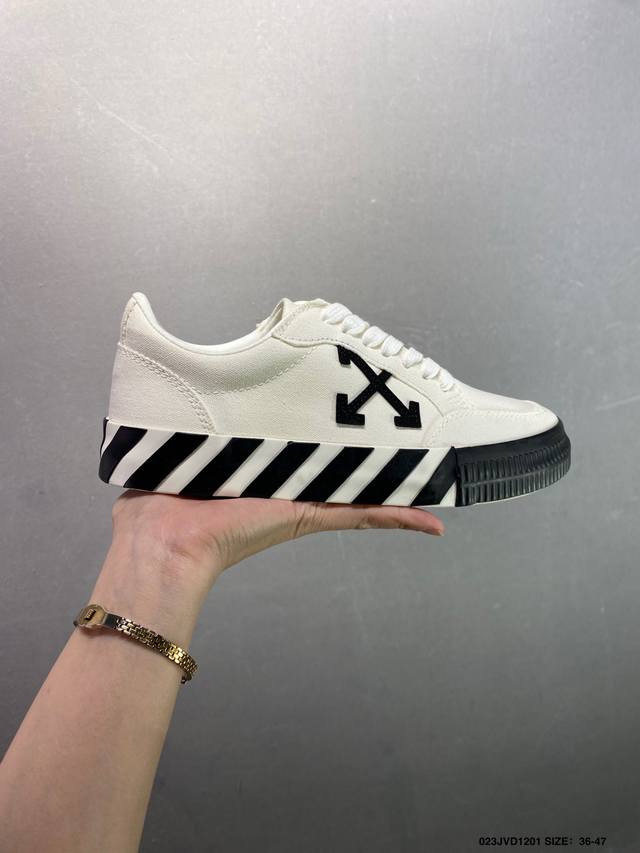 Off-White New Round Toe Lace-up Low-top Sports Sneakers Running Shoes Multi-colo