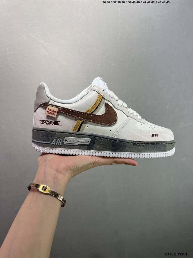 Nike Air Force 1 Low'07 Low-top Casual Sneakers, Custom Leather, Original Last