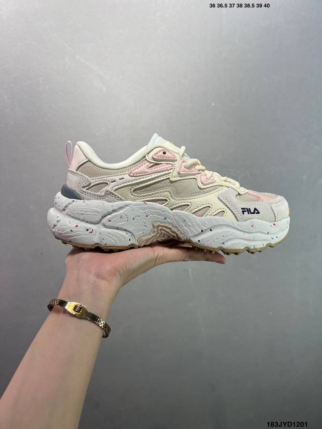 Company Grade Fila Fern Women's Shoes, New Outdoor Chunky Shoes, Reflective Cas