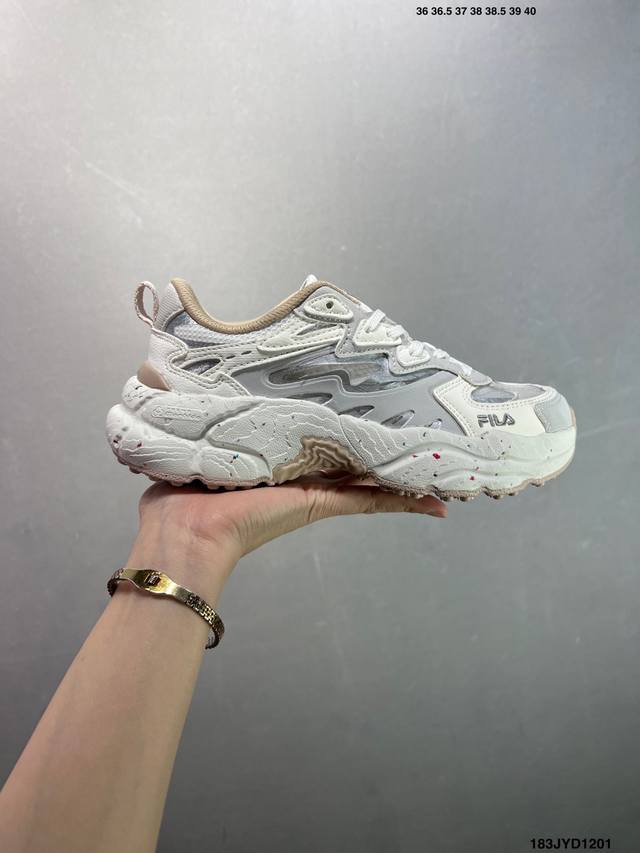 Company Grade Fila Fern Women's Shoes, New Outdoor Chunky Shoes, Reflective Cas