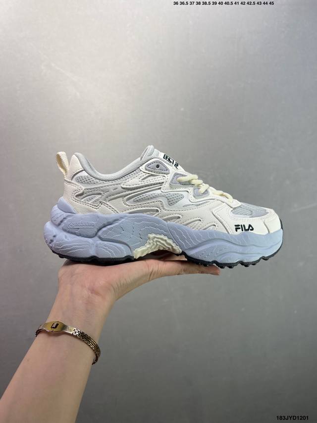 Company Grade Fila Fern Women's Shoes, New Outdoor Chunky Shoes, Reflective Cas