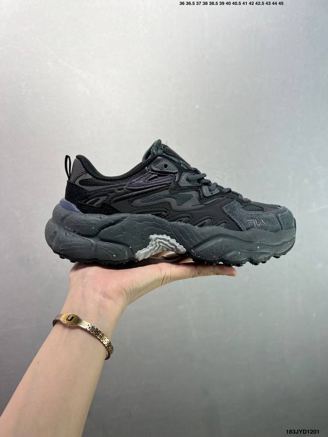 Company Grade Fila Fern Women's Shoes, New Outdoor Chunky Shoes, Reflective Cas