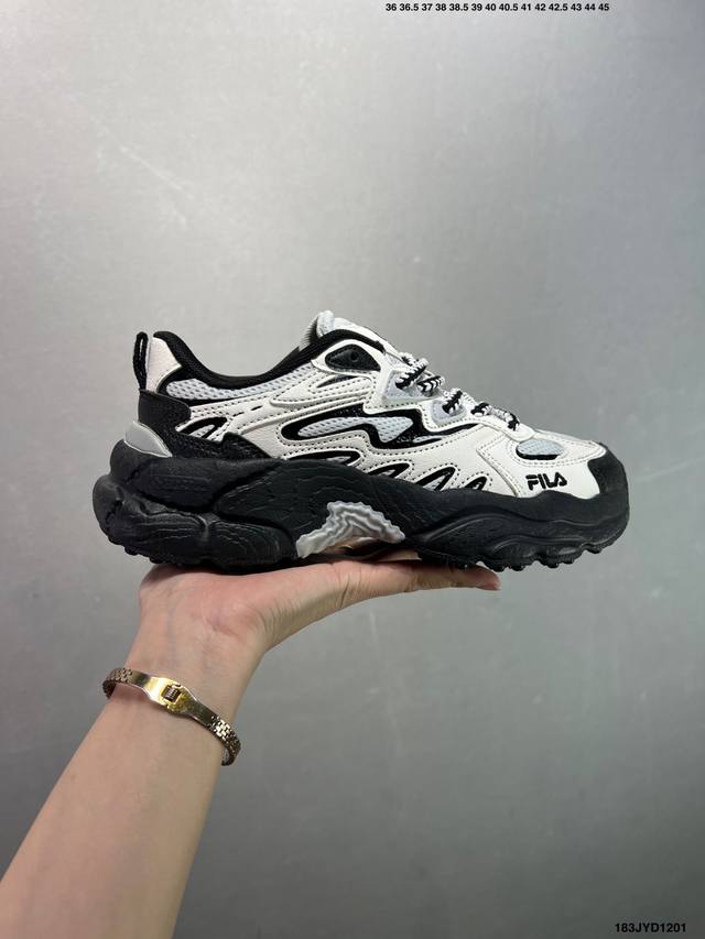 Company Grade Fila Fern Women's Shoes, New Outdoor Chunky Shoes, Reflective Cas