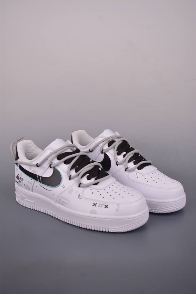 Nike Air Force 1 Low Hand-painted Graffiti Deconstructed Straps Original Last a