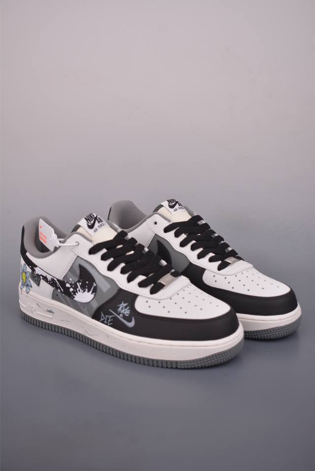 Nike Air Force 1 Low Hand-painted Graffiti Authentic Air Force 1 silhouette mad