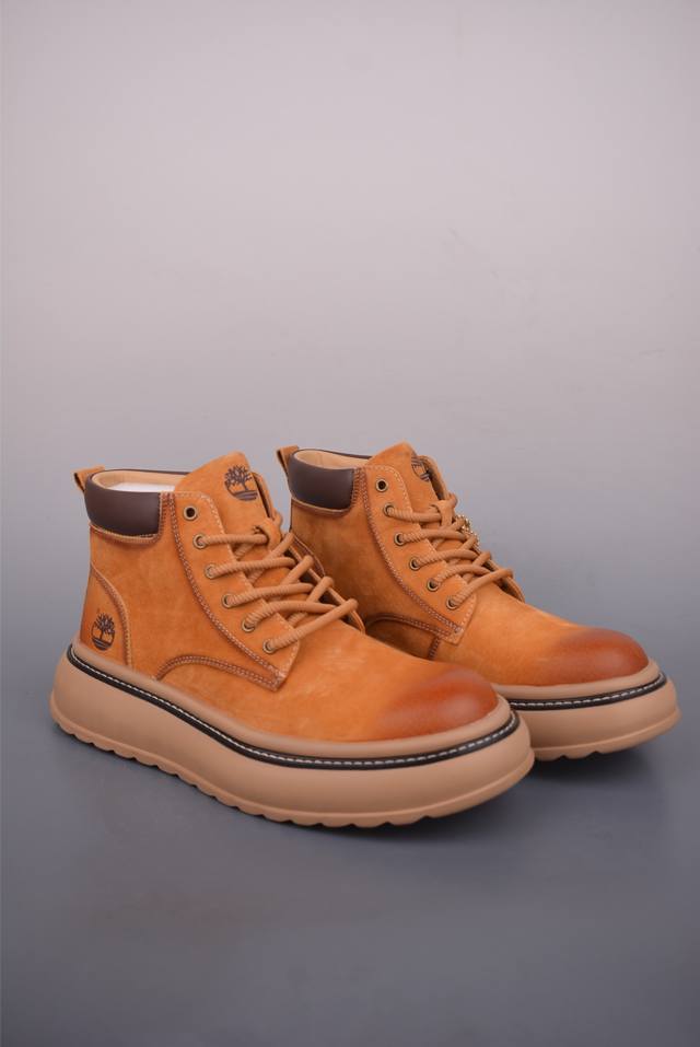 Timberland Outdoor Mid-Top Casual Yellow Boots Guangdong Factory Quality Origina