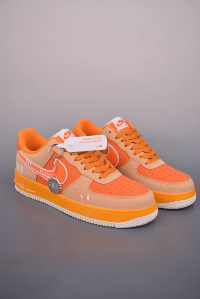Nike Air Force 1 Low Balenciaga Collaboration Authentic Air Force design using