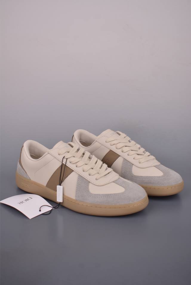 Dior B01 Matchpoint Round Toe Lace-up Shoes Top-tier version from a major Guangd