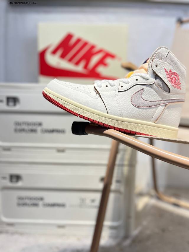 Company-grade top-grain leather, Air Jordan 1 Retro AJ1 classic retro high-top v