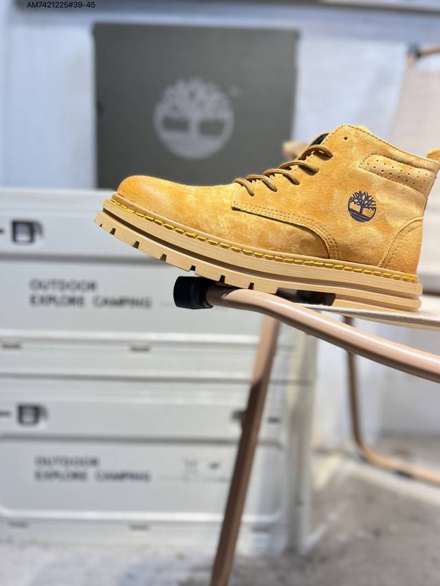 Timberland Outdoor Low-Top Casual Yellow Boots Series Winter Warm Outdoor Specia