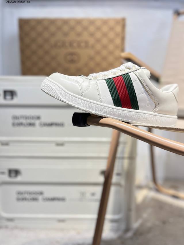 Guangdong Original Factory# Gucci Distressed Screener Sneaker, classic Gucci dis