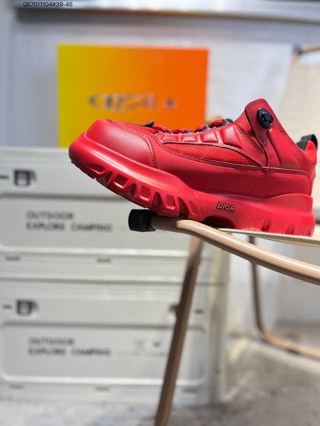 Dior B30 Mesh Fabric Thick Sole Lace-up Casual Low-top Sneakers Unisex Dad Shoes