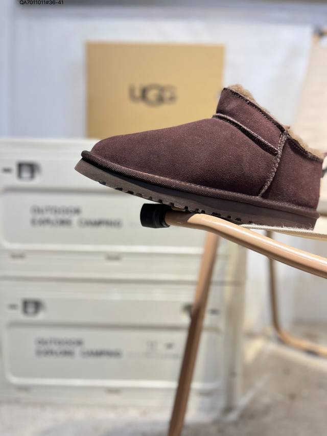 Ugg Snow Boots Waterproof Suede Leather Upper Ugg W Neuel Series Autumn/Winter N