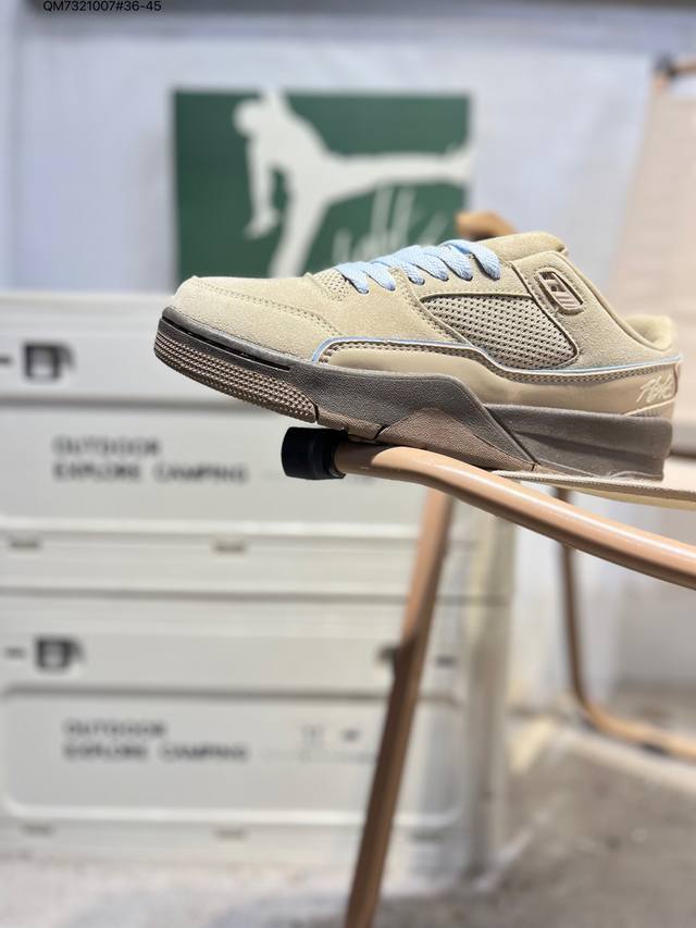 Air Jordan 4 Retro Flight Court Low-Top Beige Purple AJ4 Jordan 4 Low-Top White