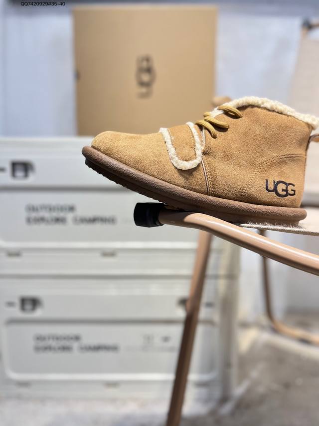 Ugg Snow Boots Waterproof Suede Leather Upper Ugg W Neuel Series Autumn/Winter N