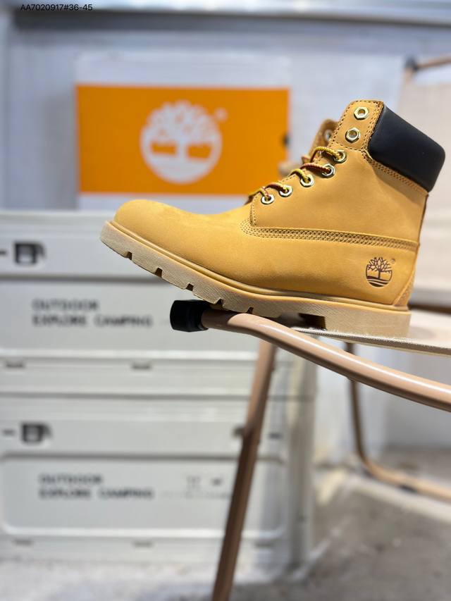 Timberland Outdoor High-Top Casual Yellow Boots Series Winter Cold Protection Ou