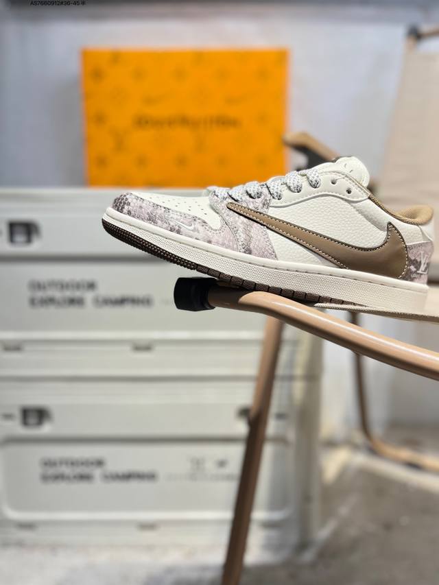 Lv X Jordan Air Jordan 1 Low AJ1 basketball shoes official synchronized colorway