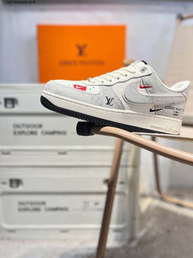 Nk Air Force 1 '07 Low Casual Sneakers#Custom Leather, Original Last and Cardboa