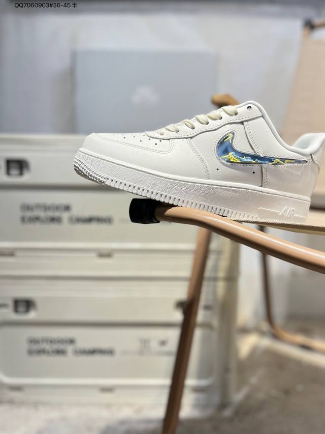 Nike Air Force 1 '07, a versatile casual athletic shoe. Soft, responsive cushio