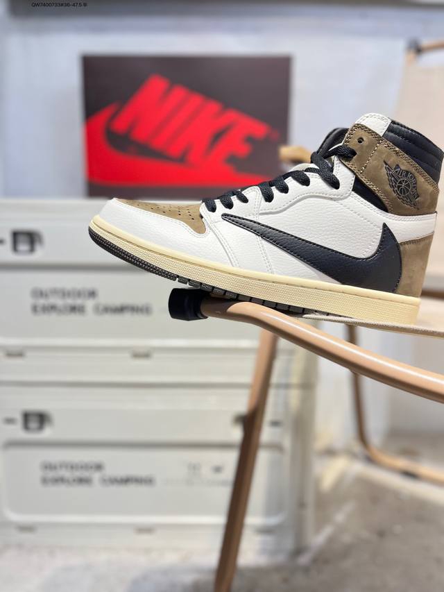 Nike Air Jordan 1 High Og Ts Sp AJ1 Michael Jordan High-Top Nike Classic Retro V