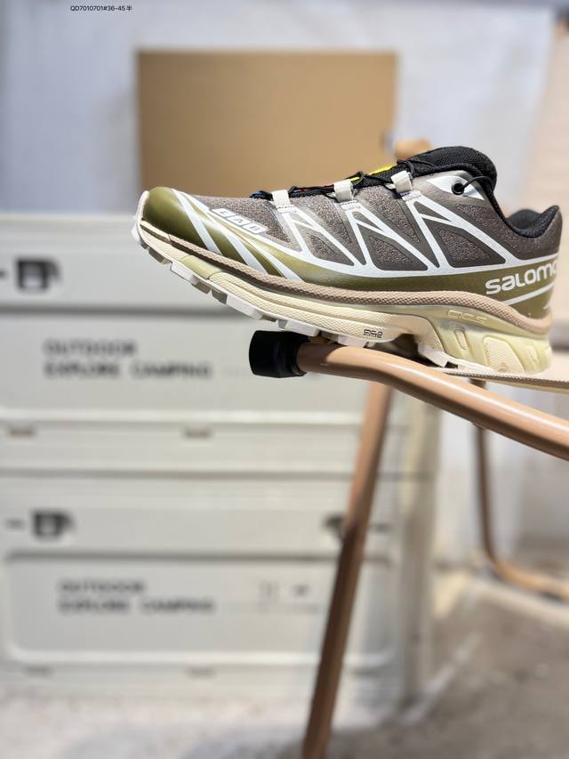 Salomon XT-6 GTX outdoor trail running shoes feature a Sensifit fit upper for a