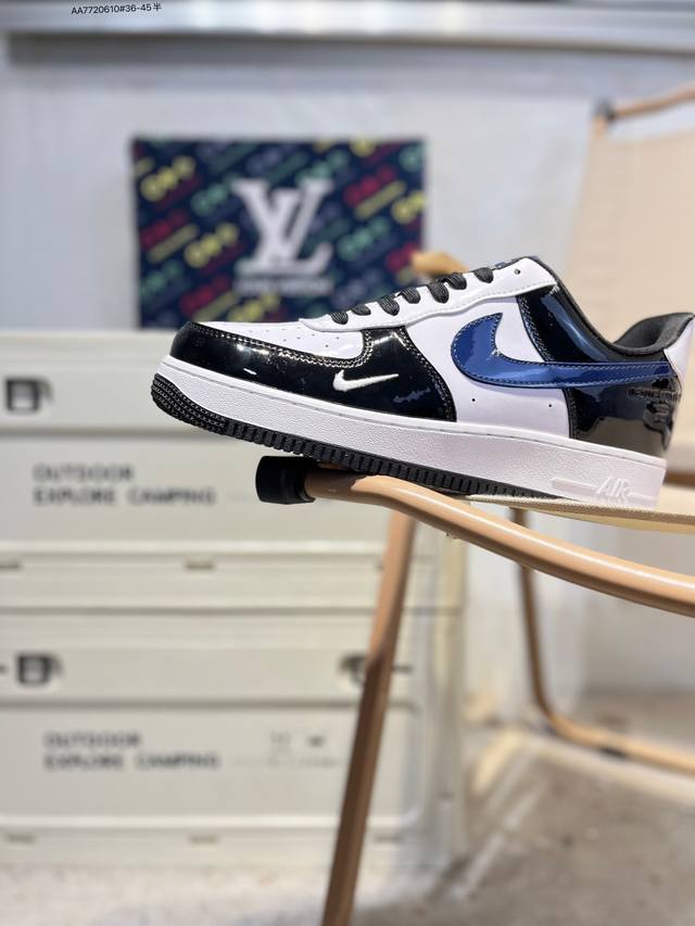 Nk Air Force 1 '07 Low Casual Sneakers#Custom Leather, Original Last and Cardboa