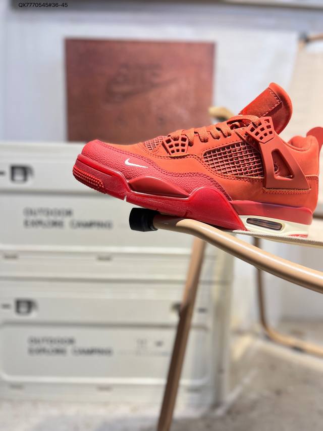 Air Jordan 4 Retro Black Military Blue Michael Jordan AJ4 Mid-Top Retro Casual S