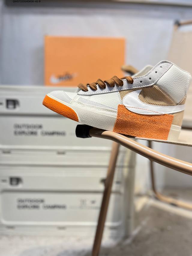 Nike Wmns Blazer Low Lx Trailblazer Low Top Thick Sole Versatile Casual Sports