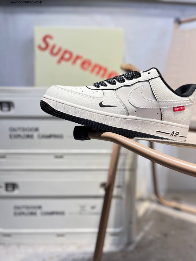 Nk Air Force 1 '07 Low Casual Sneakers#Custom Leather, Original Last and Cardboa