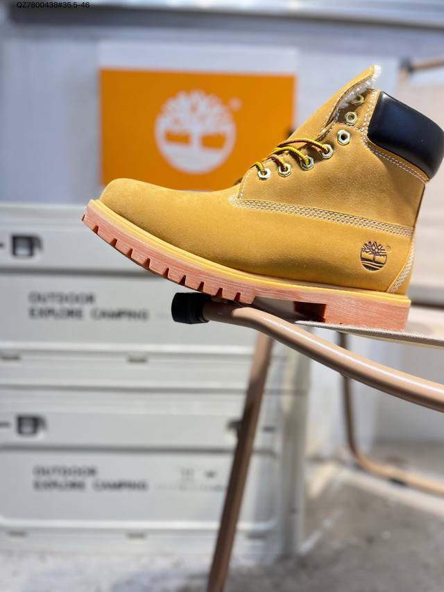 Timberland Outdoor High-Top Casual Yellow Boots Series Winter Warm Outdoor Speci