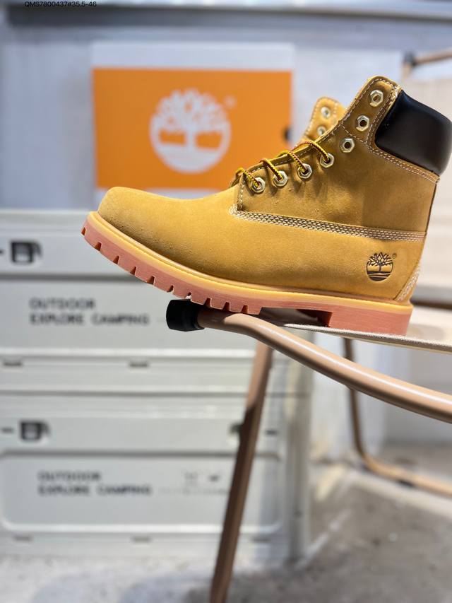 Timberland Outdoor High-Top Casual Yellow Boots Series Winter Warm Outdoor Speci