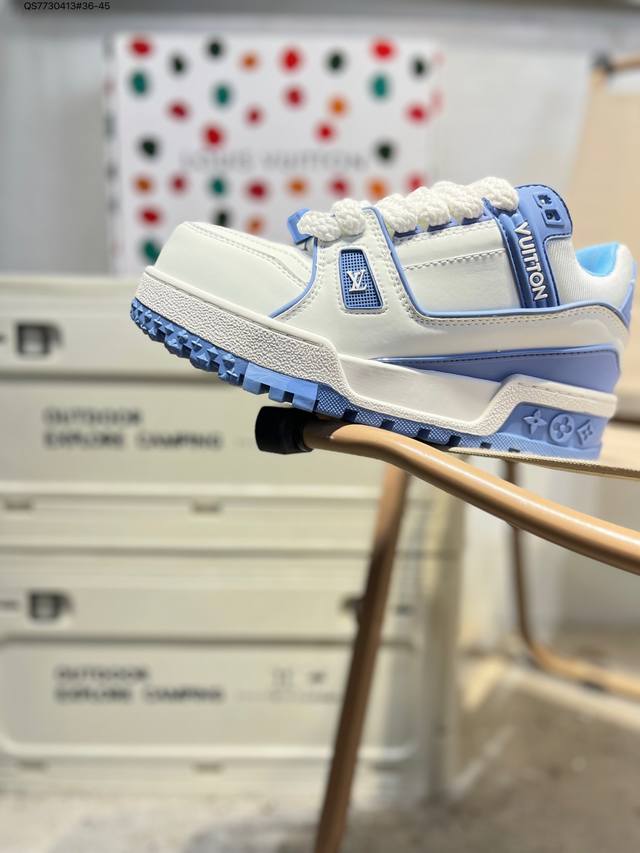 Louis Vuitton Lv new "Fat Dick" Lv Trainer latest colorway sneakers Lv Trainer