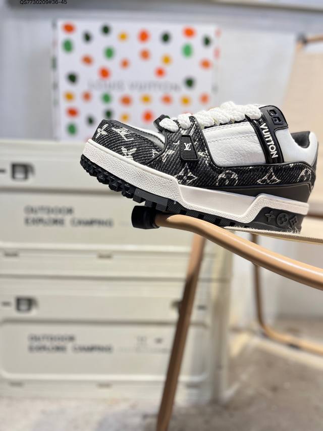 Louis Vuitton Lv new "Fat Dick" Lv Trainer latest colorway sneakers Lv Trainer