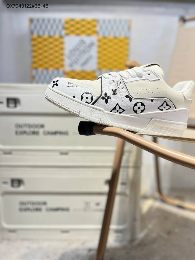 Louis Vuitton Lv sneakers New Lv Trainer latest colorway sneakers, L brand bask