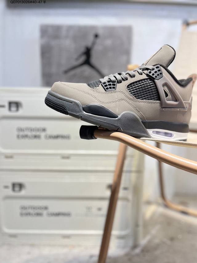 Air Jordan 4 Retro Black Military Blue Michael Jordan AJ4 Mid-Top Retro Casual S