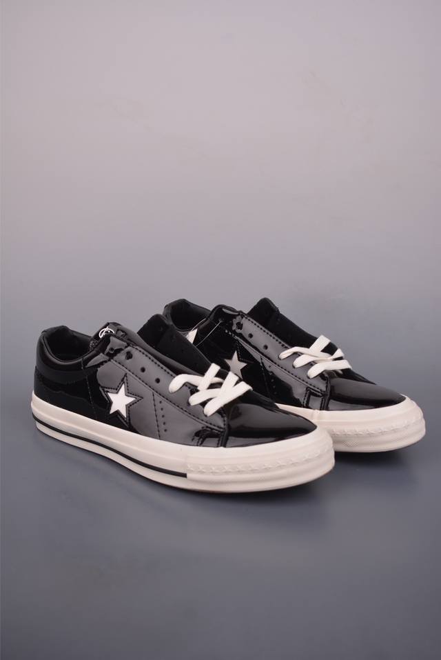 Noritake X Converse One Star 95 Patent Leather Black Warrior Sneakers. Official