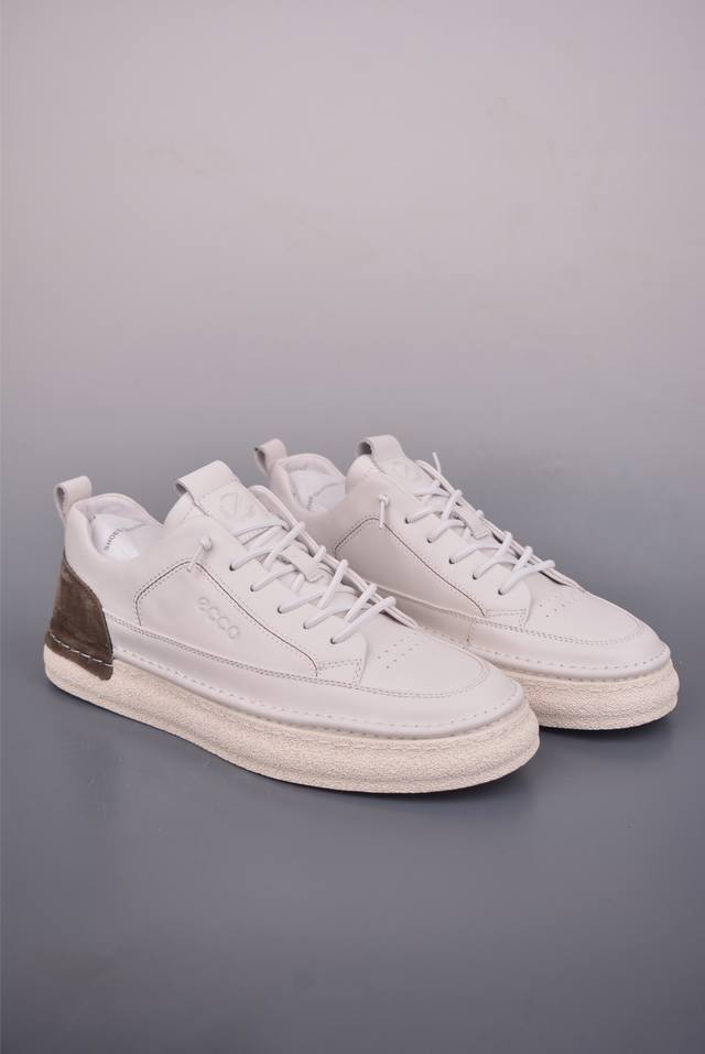 Ecco Men's Casual Shoes, Versatile Non-Slip Flat Shoes Simple and Stylish Street