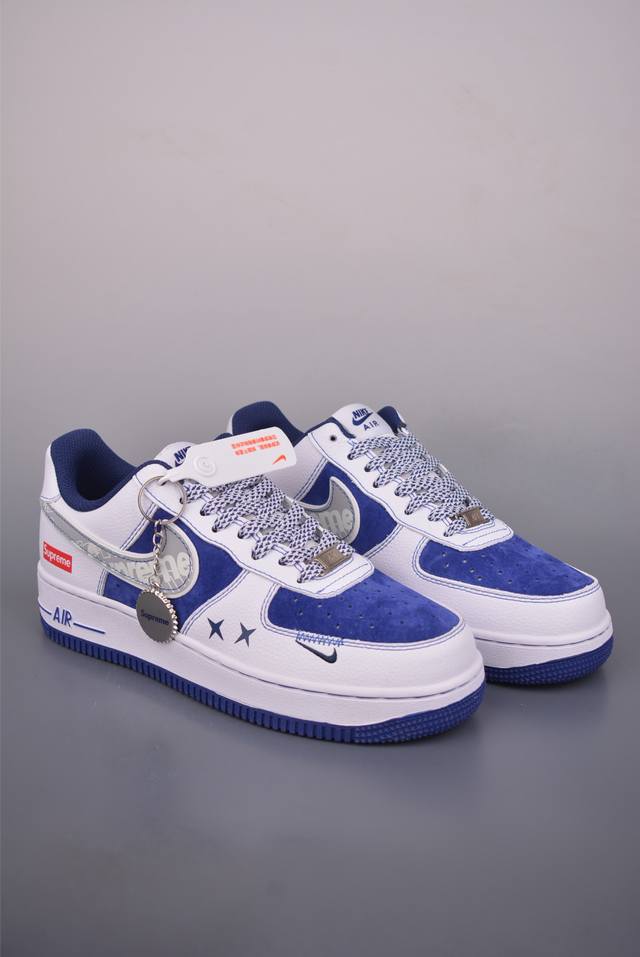 Air Force 1 Low Supreme Collaboration Authentic Air Force 1 silhouette made with