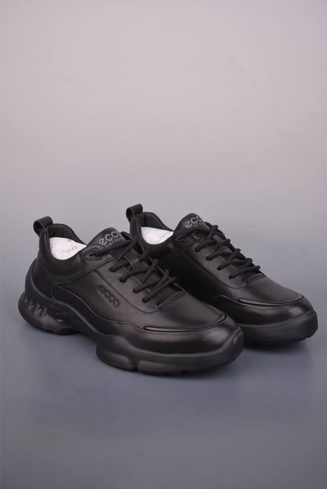 Ecco Men's Sports Shoes Autumn/Winter Genuine Leather Casual Non-Slip Running Sh