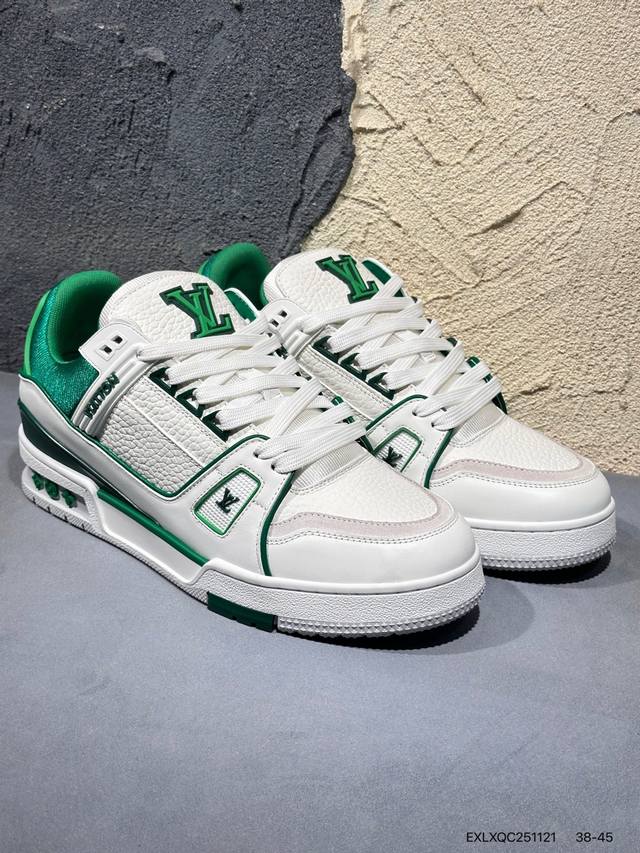 New Arrival Real Shots Brand New Louis Vuitton Trainer Sneaker Low Casual Sports