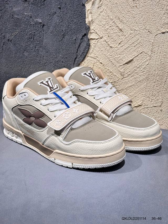 New Arrival Real Shots Brand New Louis Vuitton Trainer Sneaker Low Casual Sports